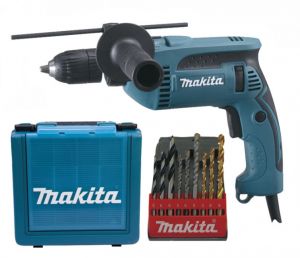 MAKITA Elektronická příklepová vrtačka HP1641K1X