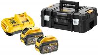 DEWALT Set 2x akumulátor DCB548 FLEXVOLT 12,0 Ah + nabíječka