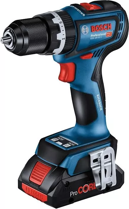 BOSCH Aku příklepová vrtačka GSB 18V-90 C