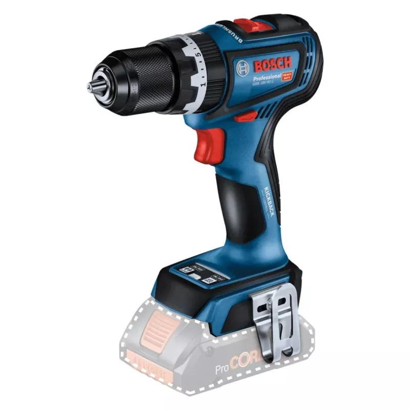 BOSCH Aku příklepová vrtačka GSB 18V-90 C solo