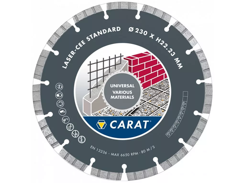 CARAT laser CEE univerzální segmentový diamantový kotouč 115 mm