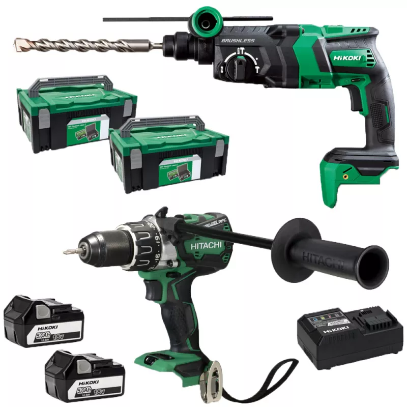 HIKOKI 2-dílný set HIT CBT115 - DS18DBL2 + DH18DPC