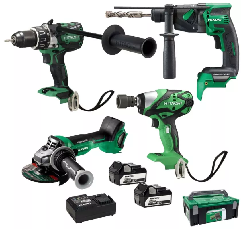 HIKOKI 4-dílný set HIT CBT118 - WR18DSDL + DH18DPB + DS18DBL2 + G1813DA