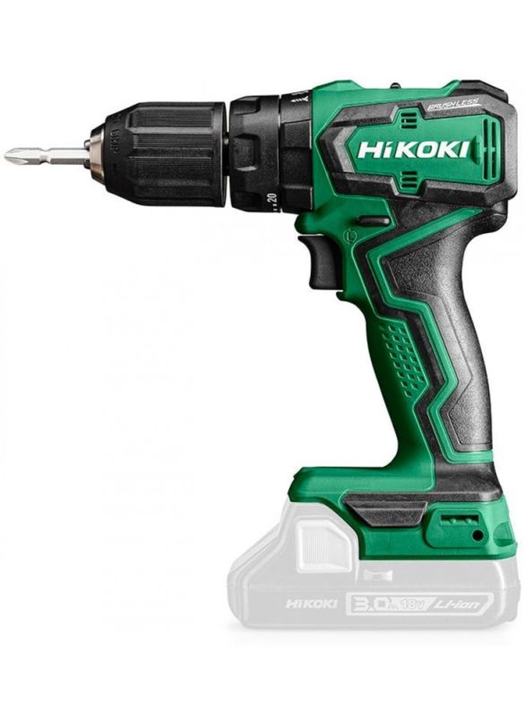 HIKOKI Aku bezuhlíková příklepová vrtačka DV18DD W2Z