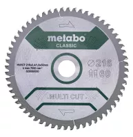 METABO Pilový kotouč "Multi cut - classic", 216x30, Z60 FZ/TZ, 5°neg.