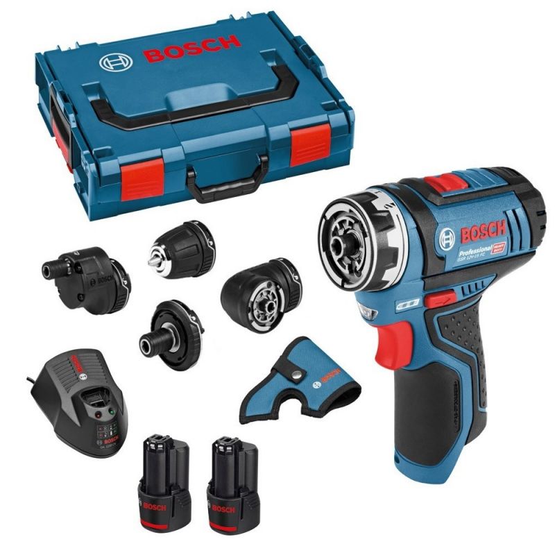 BOSCH Aku vrtací šroubovák GSR 12V-15 FC Set