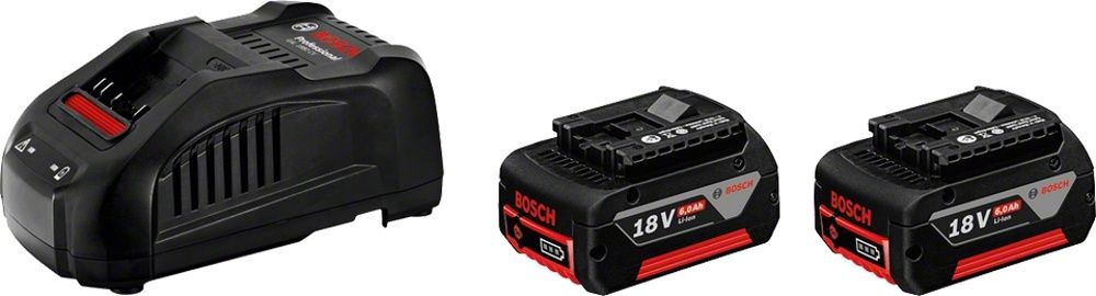 BOSCH set 2x baterie GBA 18V 5,0 Ah Li-Ion + nabíječka GAL 1880 CV