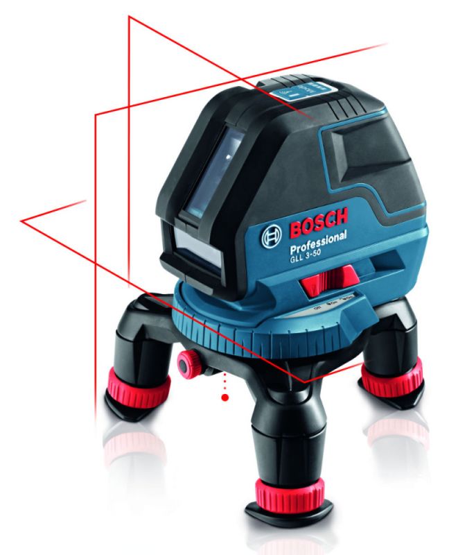 BOSCH Čárový laser GLL 3-50+BM1+LR2+L-Boxx